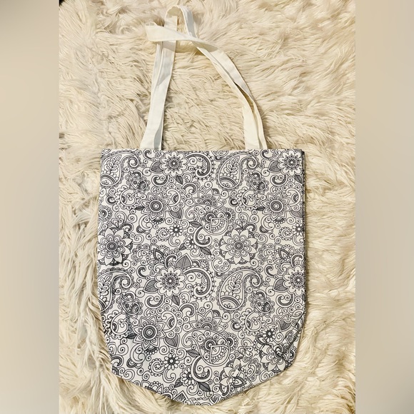 Mandala Paisley Scribble DIY Craft Color Tote Bag - Picture 1 of 3
